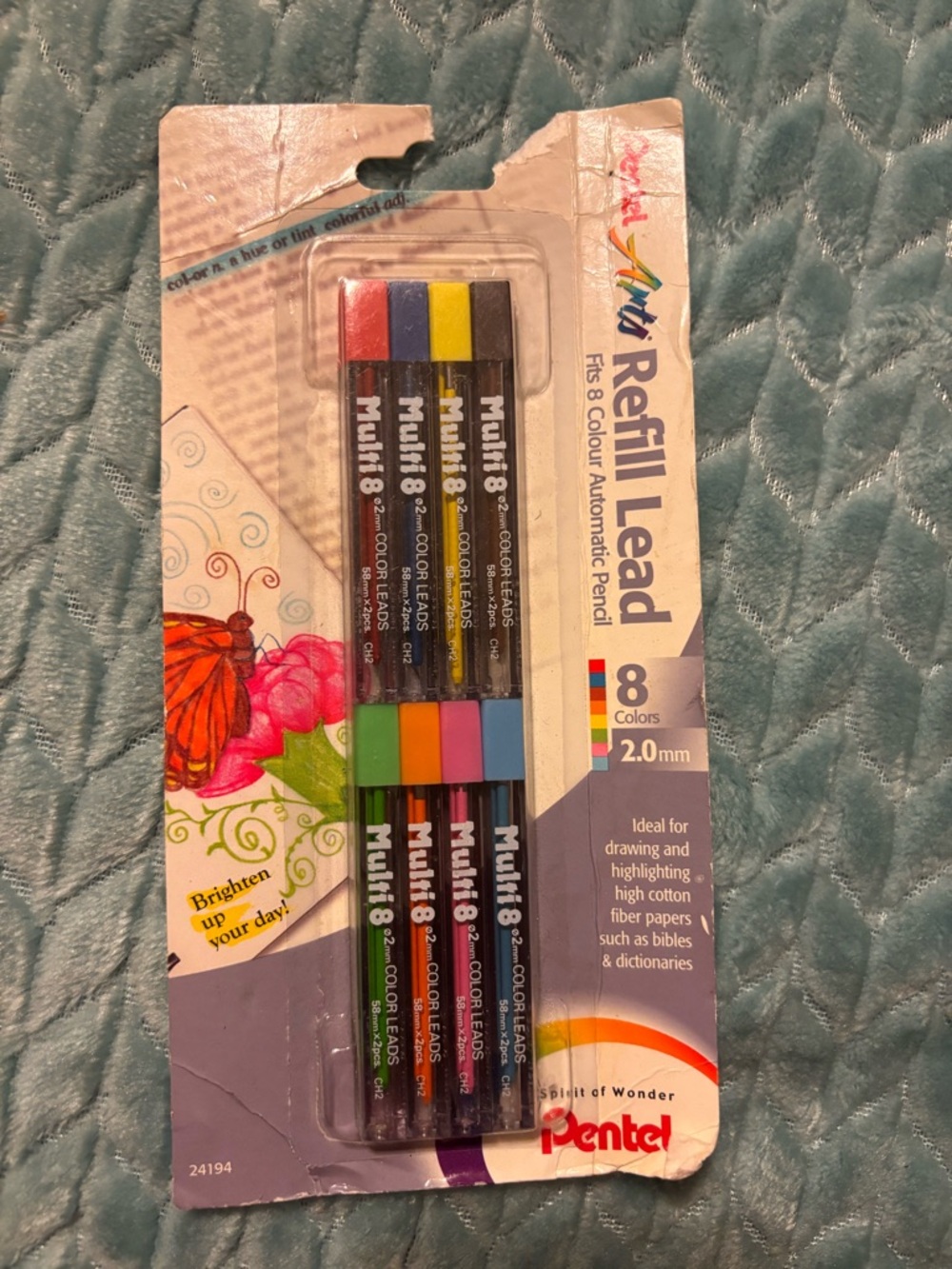 Pentel Multi 8 Color Refill Leads - Assorted Bright Colors